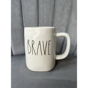 Brave Rae Dunn Coffee Tea Mug Cup Country Cottage Coquette Kitchen Fun Gift